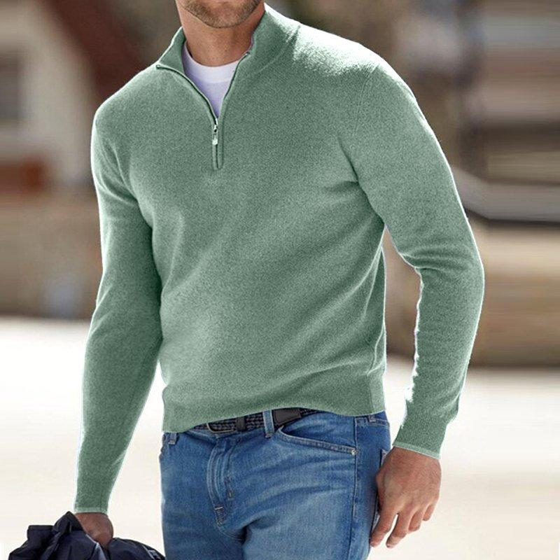 Herr Tröja Klassisk Design i 100% Kashmir-3