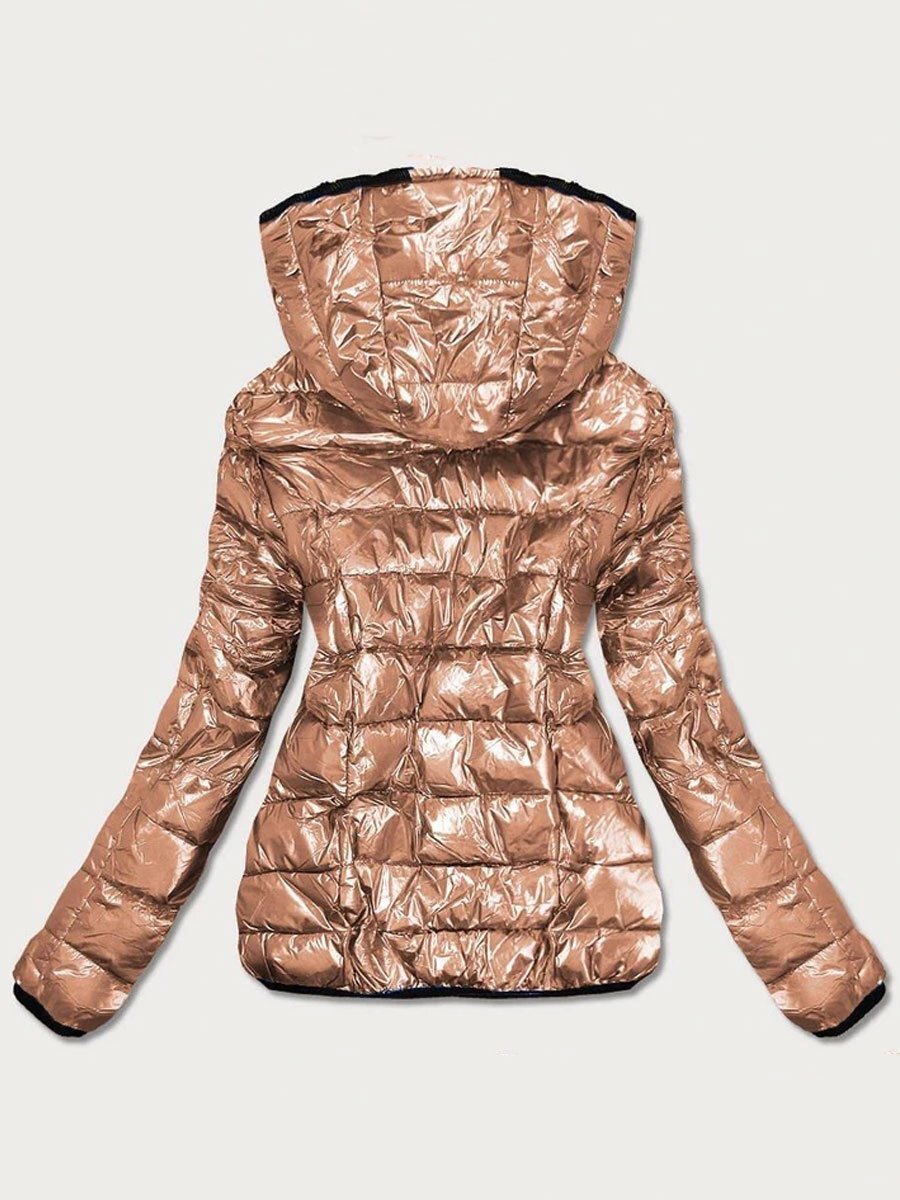 Damjacka Fodrad Med Pälsfoder Quiltad Design För Kalla Dagar-2