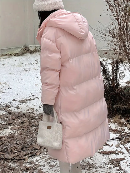 Damjacka Termisk Zip-Up Hoodie Puffy Stil Polyester-2