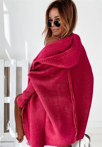 Variant image for Damjacka Stickad Långärmad Lätt Akryl för Kalla Väderförhållanden-49