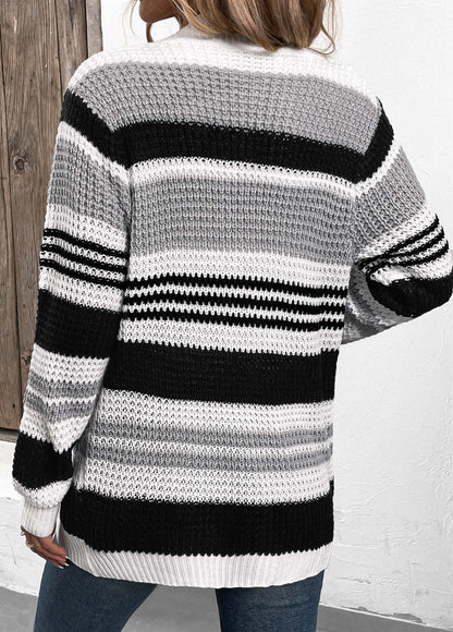 Lång Kofta för Kvinna med Öppen Design och Väskor – Mjukt, Andningsbart Material för Lager-på-Lager-Styling 3