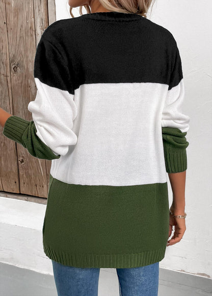 Damjacka med Knappar och Lapptäckdesign i Mjukt Material-3