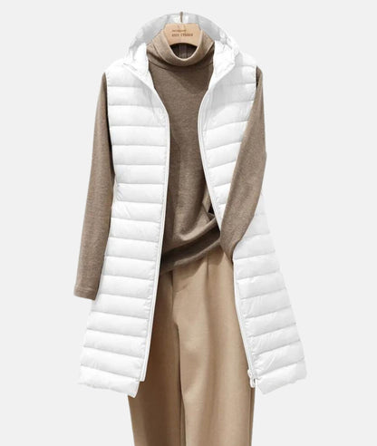 Dam Kappa Vadderad Bomull Polyester Casual-5