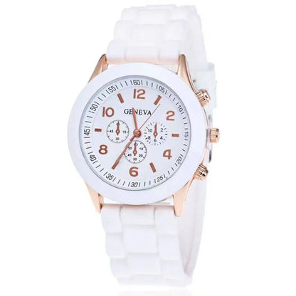 Kvinnoarmbandsur Analog Silikon Klassisk-5