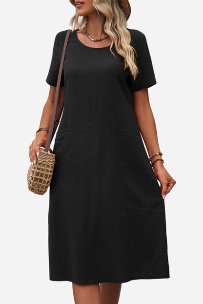 Strandklänning Dam A-linjeformad i Polyester – Bekväm och Elegant för Strand och Sommarfester 5