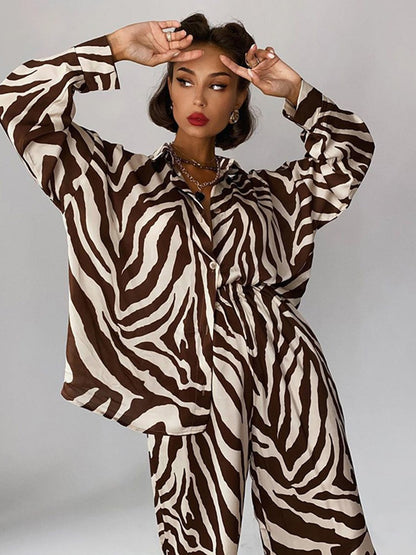 Variant image for Dam Lounge Set Zebramönster Mjuk Polyester-2