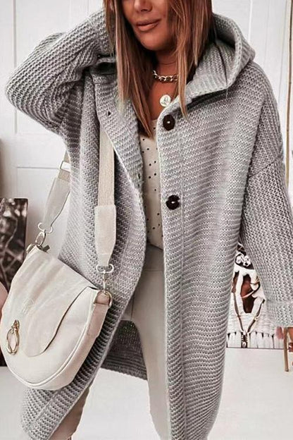 Dam Hoodie Drop Shoulder Mjuk Bomull och Polyester-4