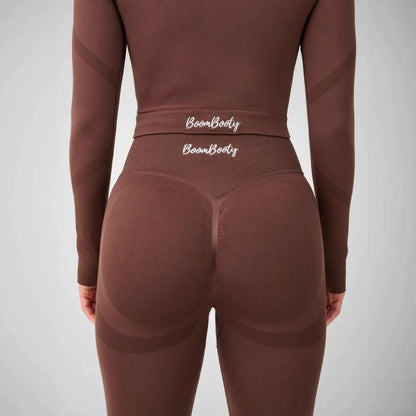 Dam Leggings Push Up Hög Midja Elastisk Polyester-4