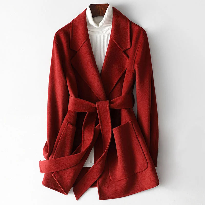 Kvinnors Fäst Jacka Klassisk Design Högkvalitativ Polyester 5