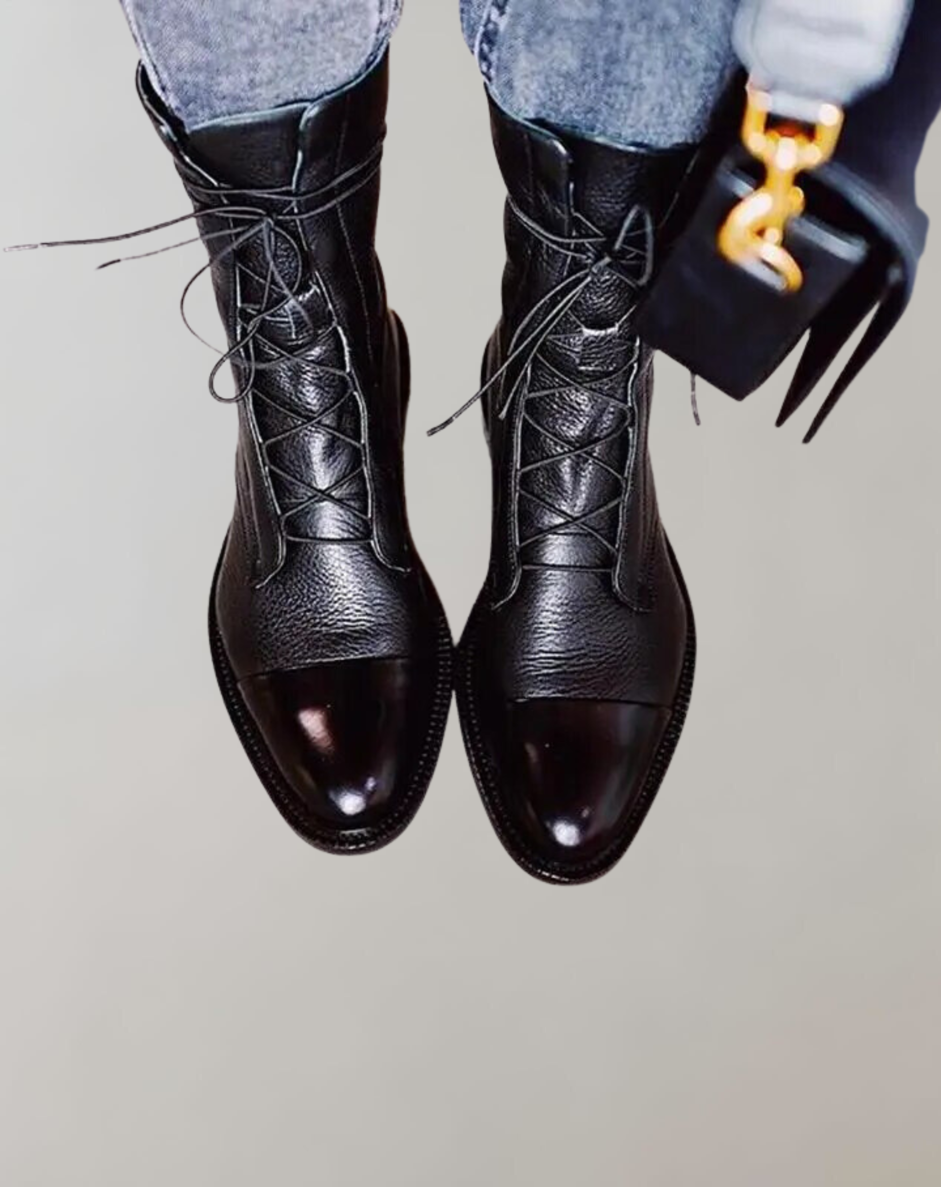 Variant image for Herrskor Platta Snörskor Spetsig Tå Läder-5