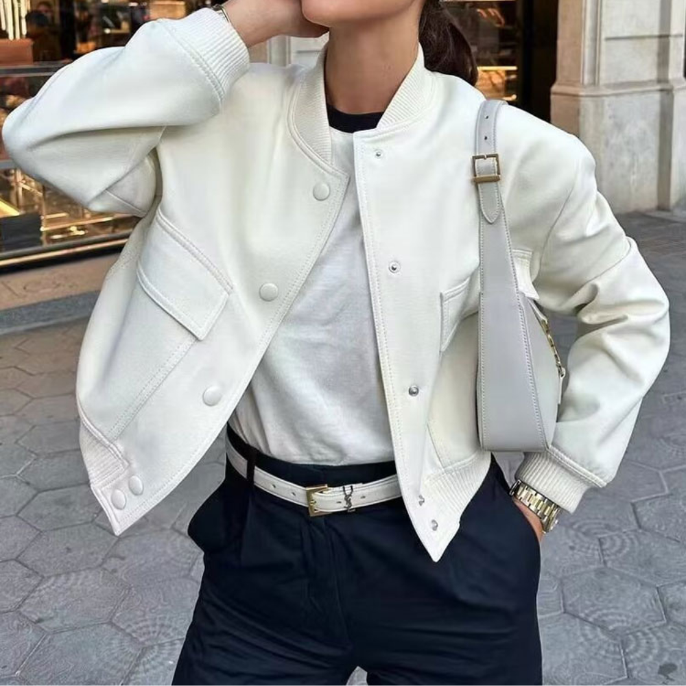 Herrjacka Bomberjacka med Ribbad Hem i Bomull – Elegant och Funktionell Höstjacka för Herrar 15