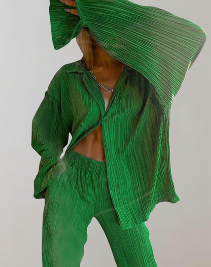 Variant image for Kvinnors Byxor och Toppset Mjukt Tyg Elegant Design-3