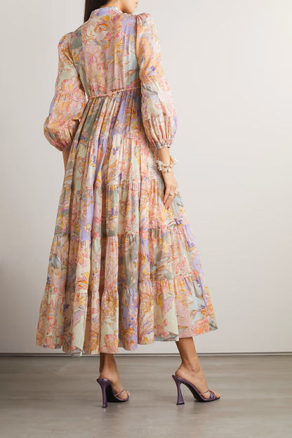 Charmig Blommaklänning i Bomull för Dam – Färgglad och Bekväm, Storlekar M till 2XL 2