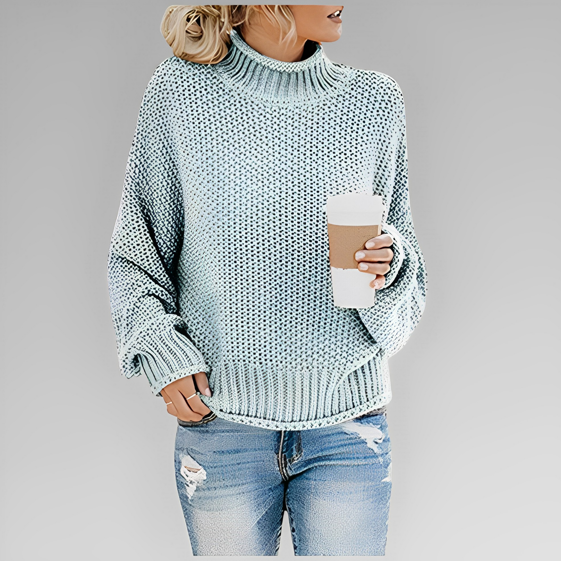 Dam Vintertröja i Akryl och Ull – Modern och Bekväm, Perfekt för Kalla Dagar, Normal Passform, Finns i Storlekar S-XL 6