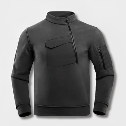 Herr Taktisk Fleecejacka Vindskyddande Hållbar Fleece-3