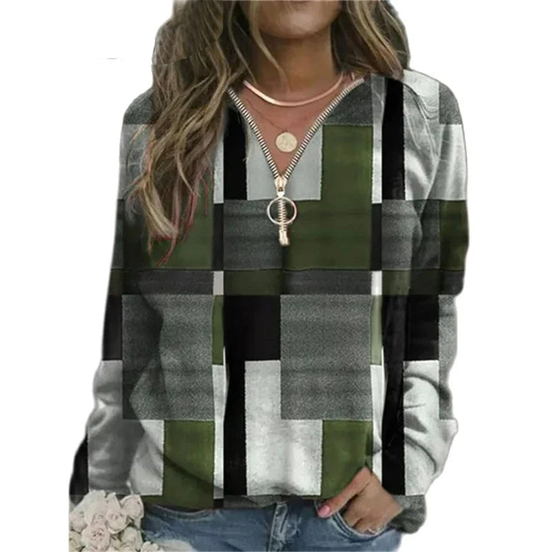 Variant image for Kvinnors Blus Trendig Design Polyester-4