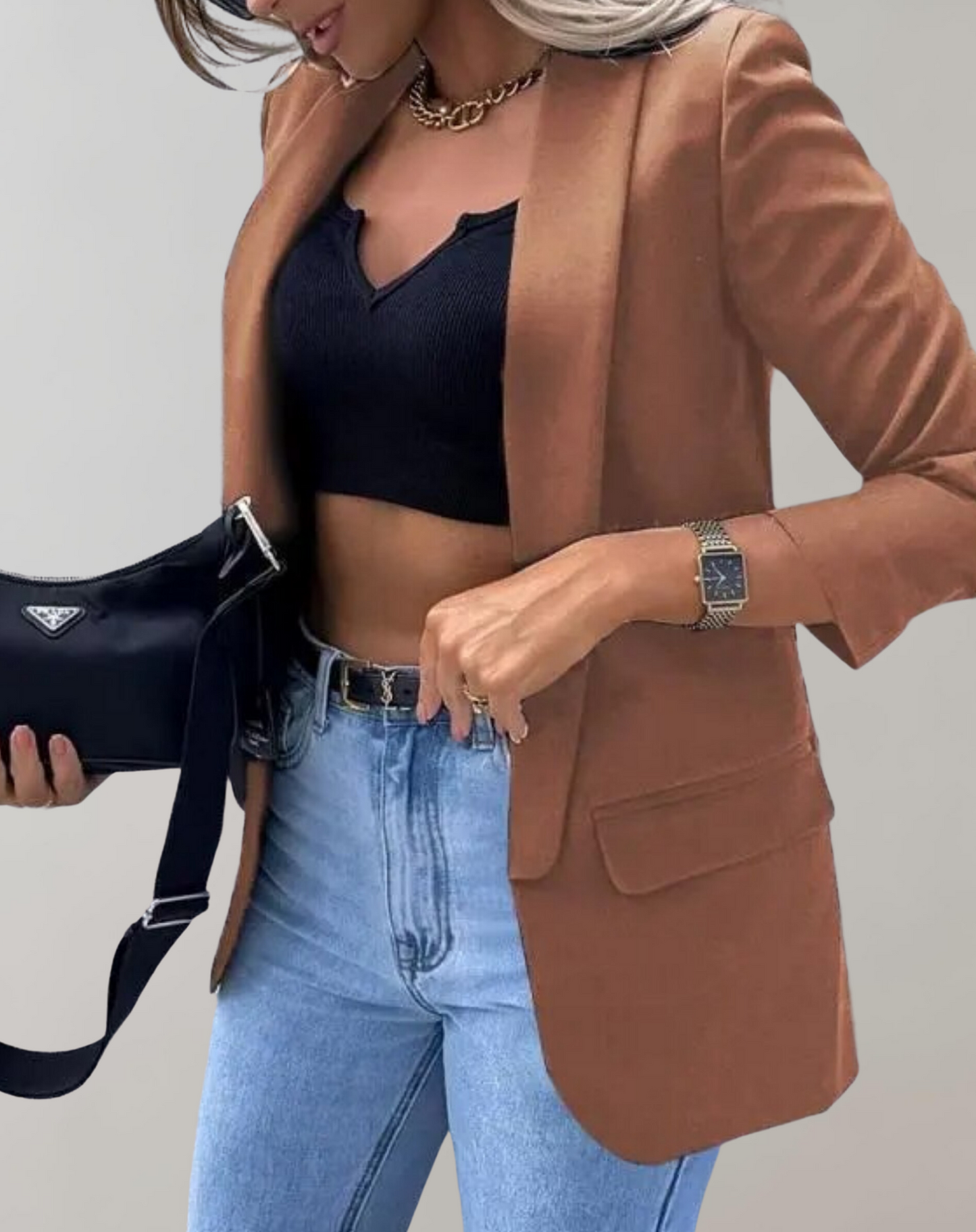 Dam Vinterjacka Klassisk Polyester för Kalla Dagar-5