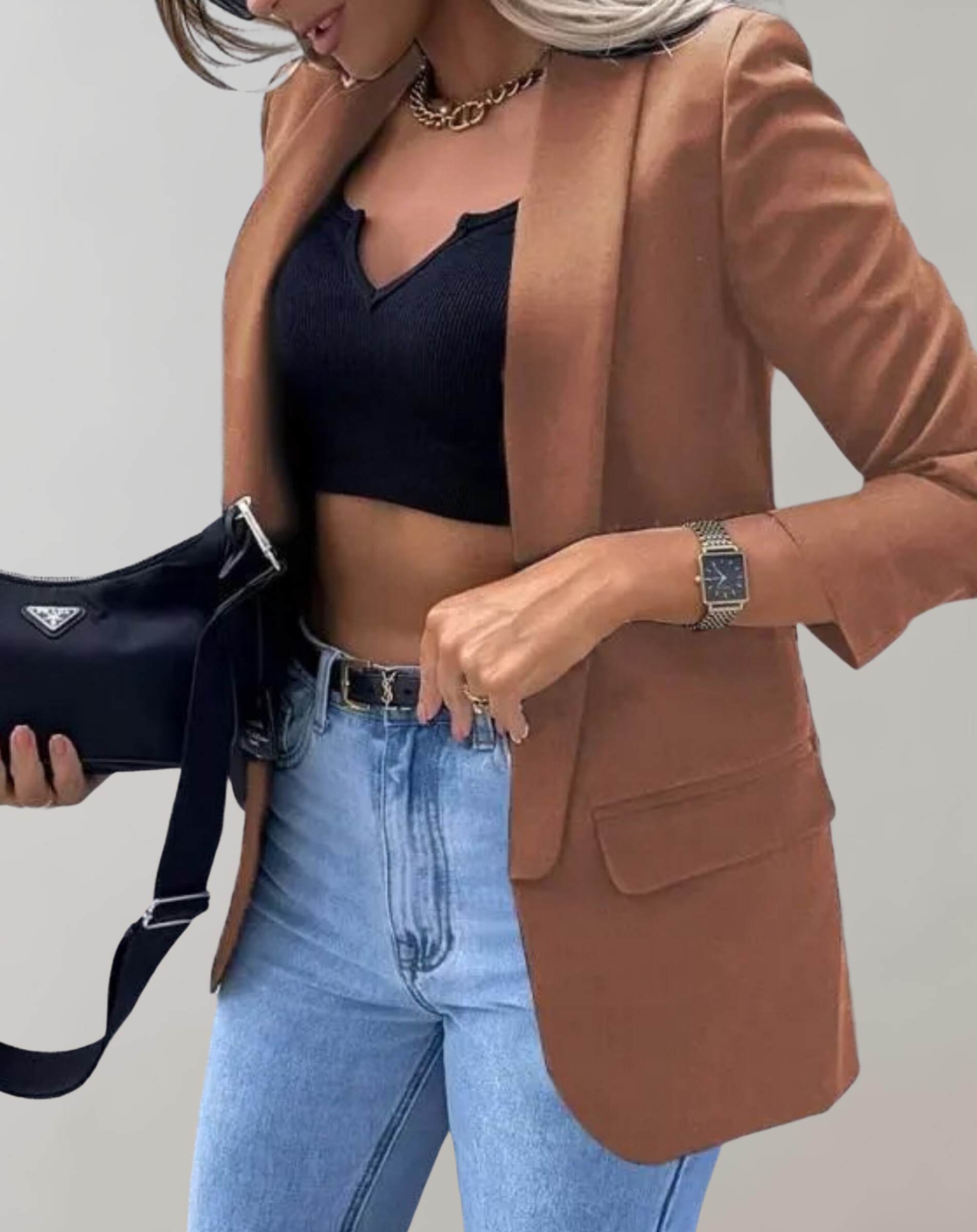 Dam Vinterjacka Klassisk Polyester för Kalla Dagar-5