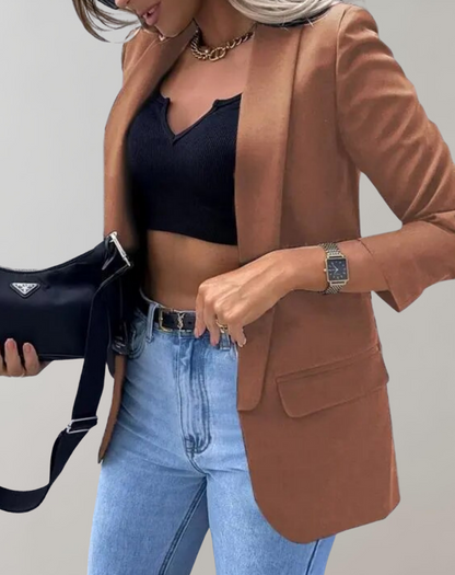 Dam Vinterjacka Klassisk Polyester för Kalla Dagar-5