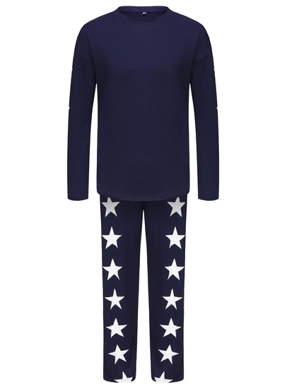 Tvådelat Set Dam Långärmad Joggingbyxor Polyester Elastan-3