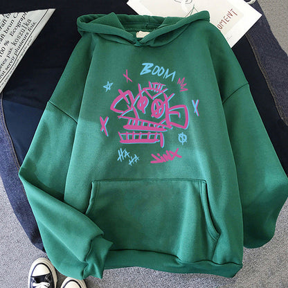 Unisex Hoodie Harajuku Stil Polyester med Jinx och Ekko Design 10