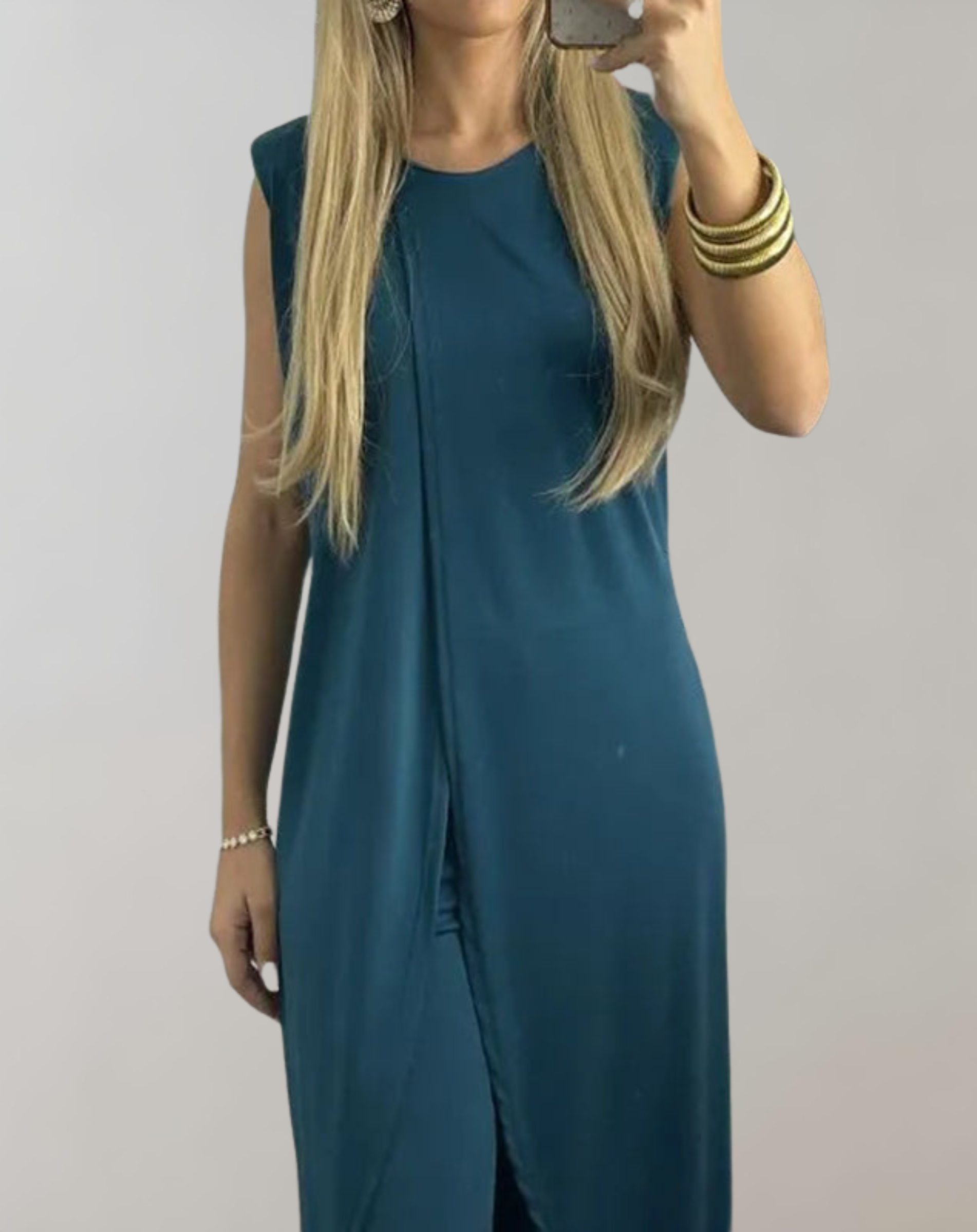 Kvinnors Tvådelad Klänning Spetsdetaljer Polyester Flytande Kjol-5