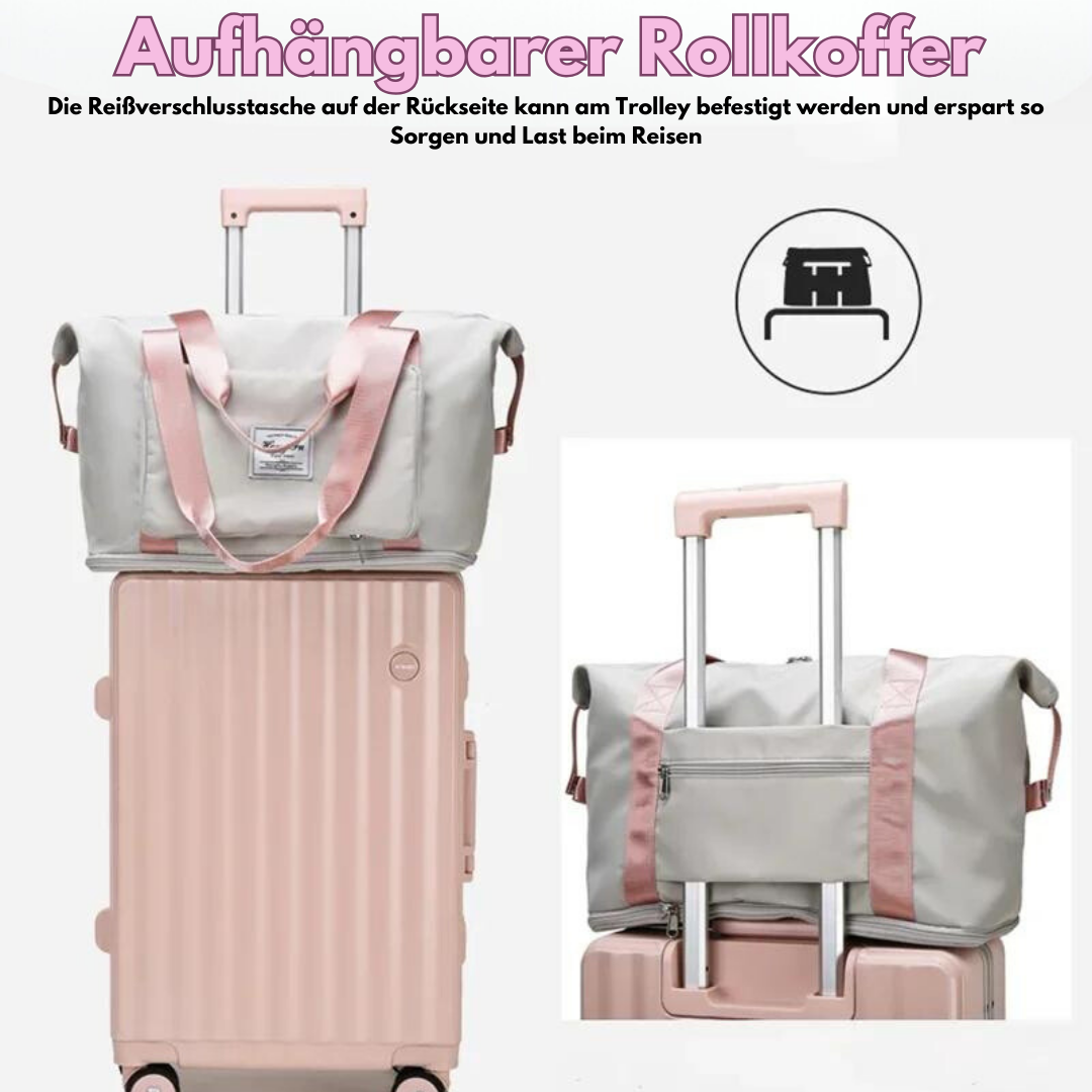 Fällbar Vattentät Resväska Stor för Damer med Rymlig Kapacitet – Perfekt för Resor och Gym 5