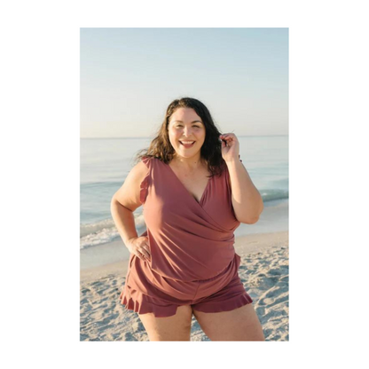 Variant image for Baddräkt Dam Med Integrerad Behå Elegant Design För Strand Och Pool-15