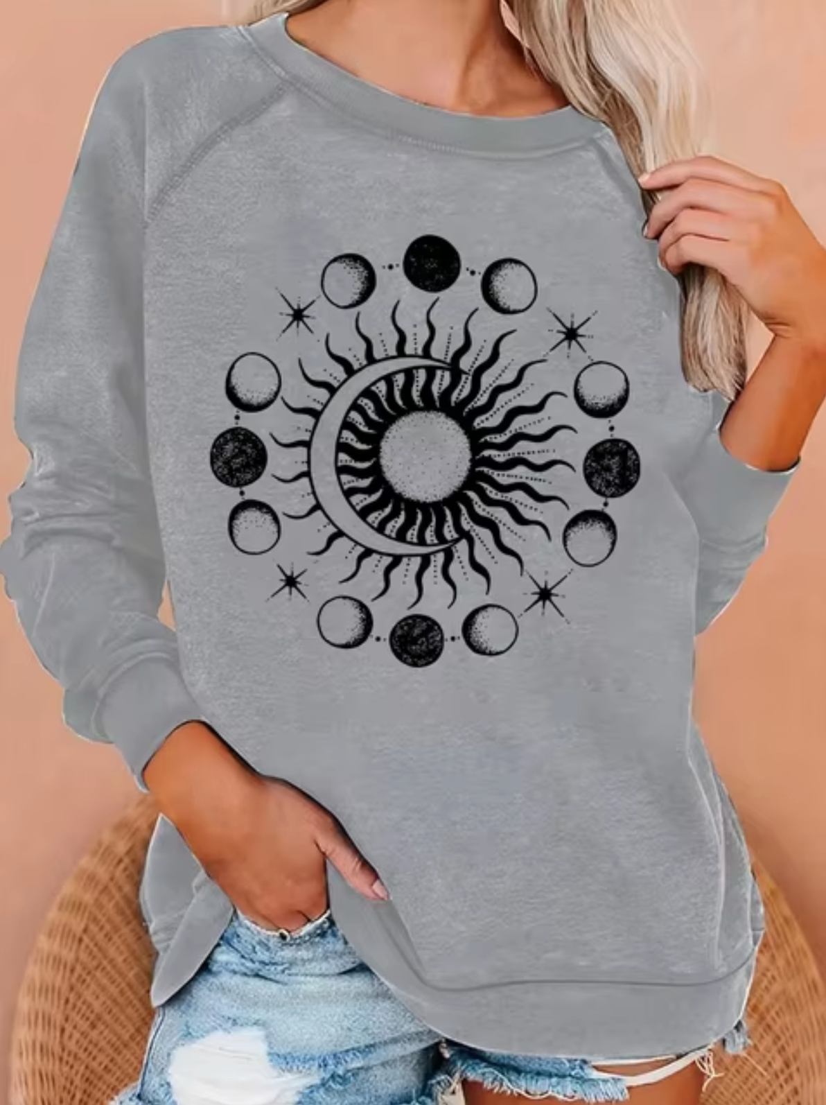 Variant image for Dam Tröja Avslappnad Design i Högkvalitativt Bomull-11