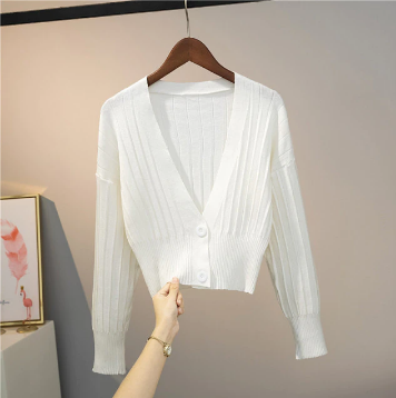 Variant image for Dam Lång Kofta Långärmad Ull för Höst och Vinter-9