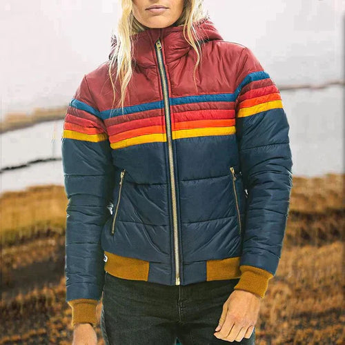 Vinterparkas Dam Retro Syntetisk Pälsjacka för Kalla Dagar-1