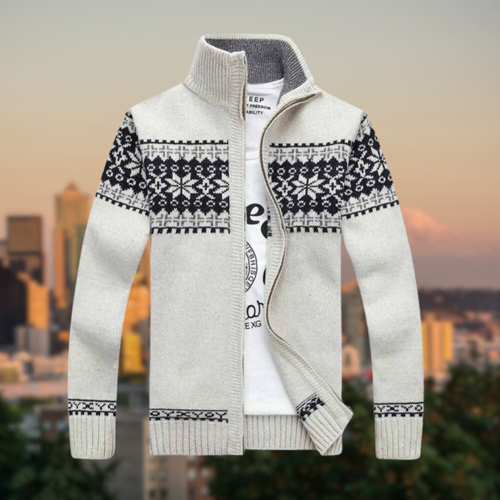 Variant image for Herr Tröja Turtleneck med Dragkedja i Högkvalitativt Material-1
