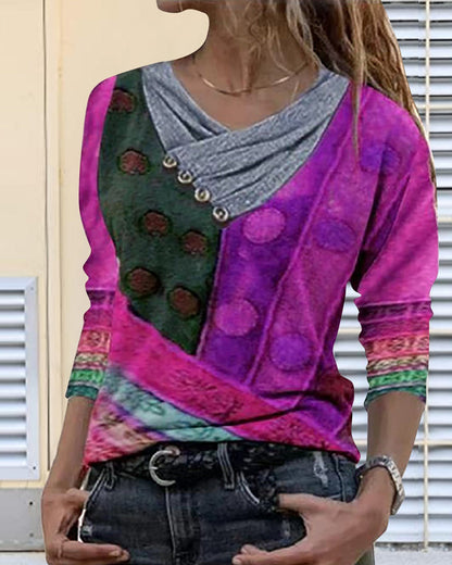 Dam Topp Enkel Design Polyester-2