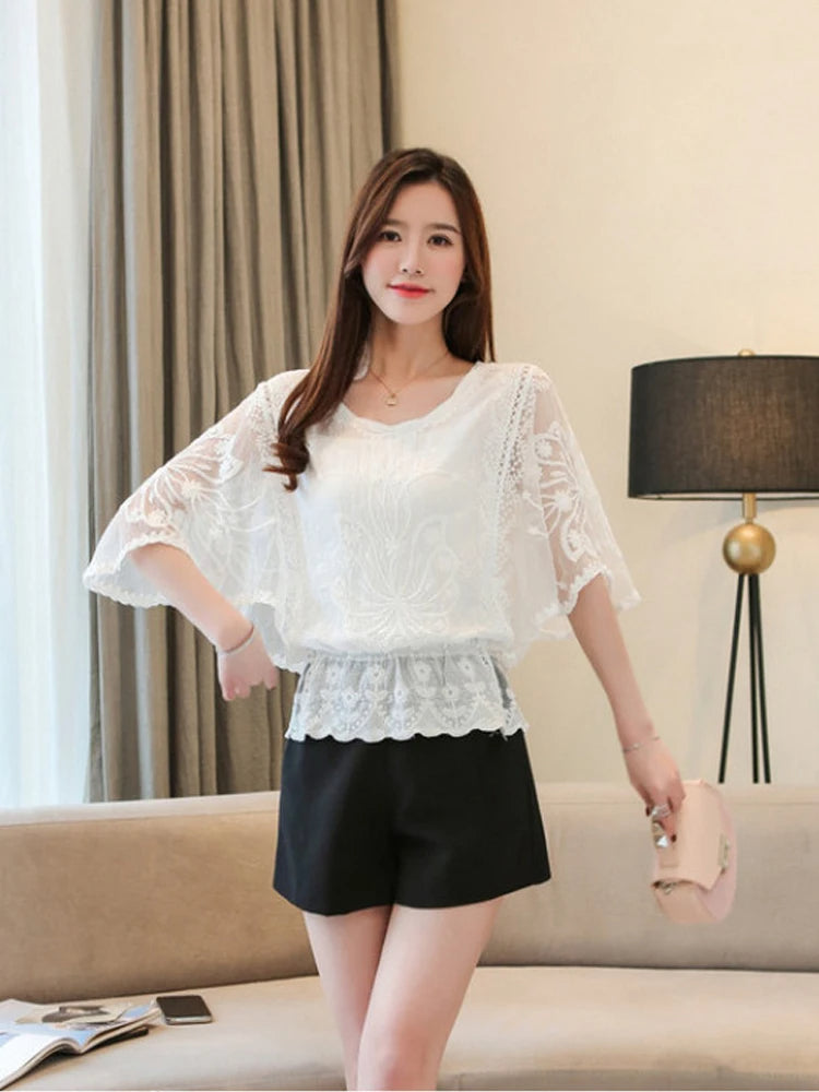 Trendig Blus Dam i Polyester – Modern Design, Bekväm Passform, Perfekt för Vardag och Fest 6