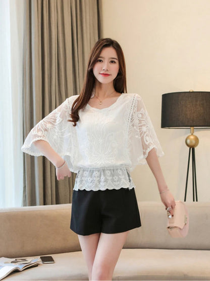 Trendig Blus Dam i Polyester – Modern Design, Bekväm Passform, Perfekt för Vardag och Fest 6