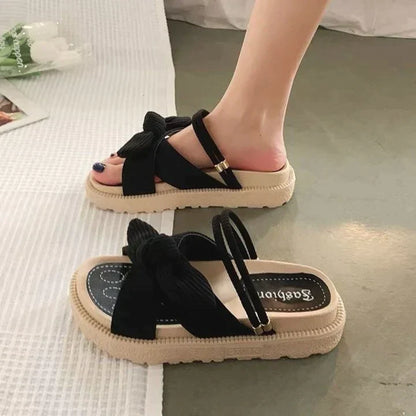 Kvinnors Sandaler Elegant Design Syntetisk Läder Mjuk Innersula 8