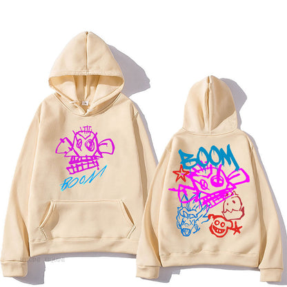 Unisex Hoodie Arcane Jinx Tecknad Design Polyester-3