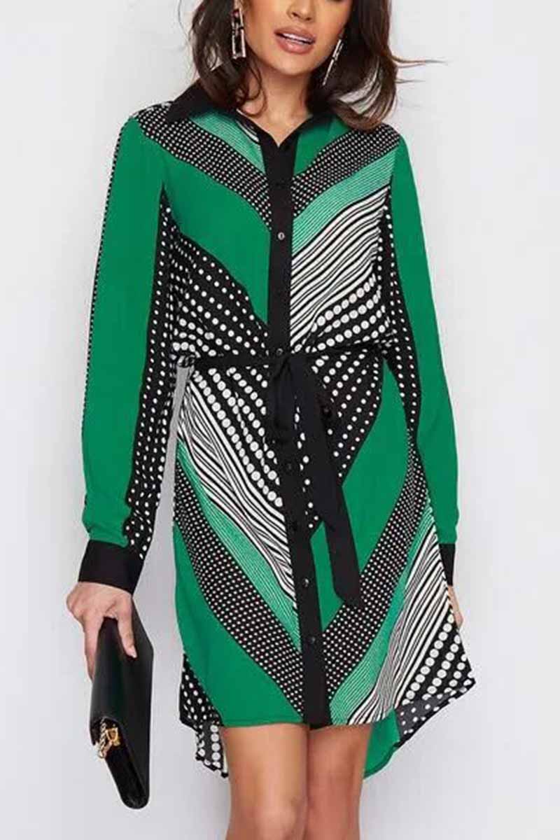 Variant image for Kvinnors Klänning Luftig Polyester Smickrande Passform-2