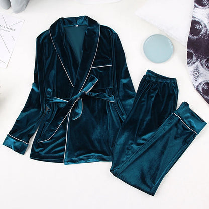 Kvinnor Loungewear Set Avslappnad Höststil Mjuk Tygblandning-4