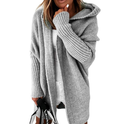 Variant image for Lång Kofta Dam Avslappnad Stickad Design Högkvalitativt Material-13