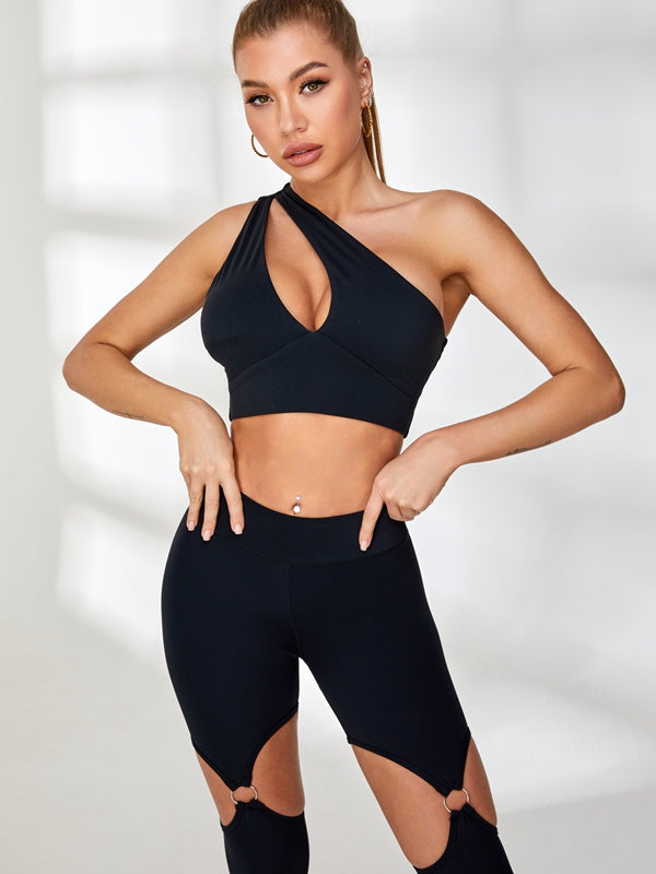 Dam Sportbh High Support med Utskärningar i Premium Material-4