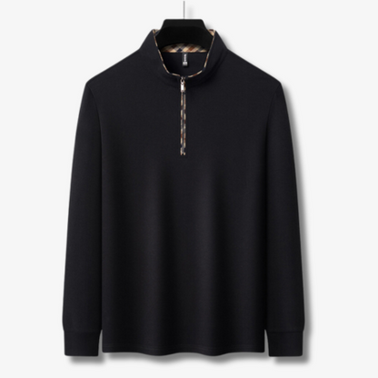 Herr T-shirt Klassisk Bomull Kvalitets T-shirt-1