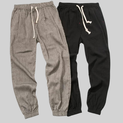 Dam Byxor Vintage Bomull Klassisk Stil-4