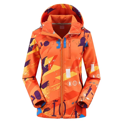 Herr och Dam Termisk Jacka Softshell Vattentät Vindtät-3