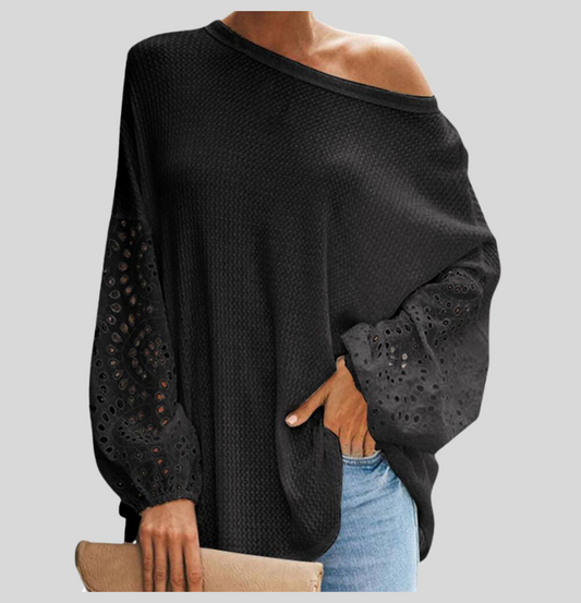 Kvinnors Axelblus Chic Ull-1