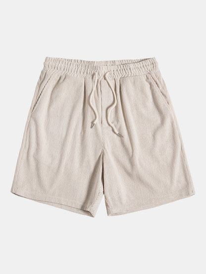 Dam Sommaruppsättning Randig Skjorta Polyester och Shorts Modern Passform-4