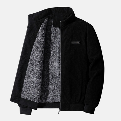 Herrjacka Corduroy med Sherpa Foder för Vinter 9