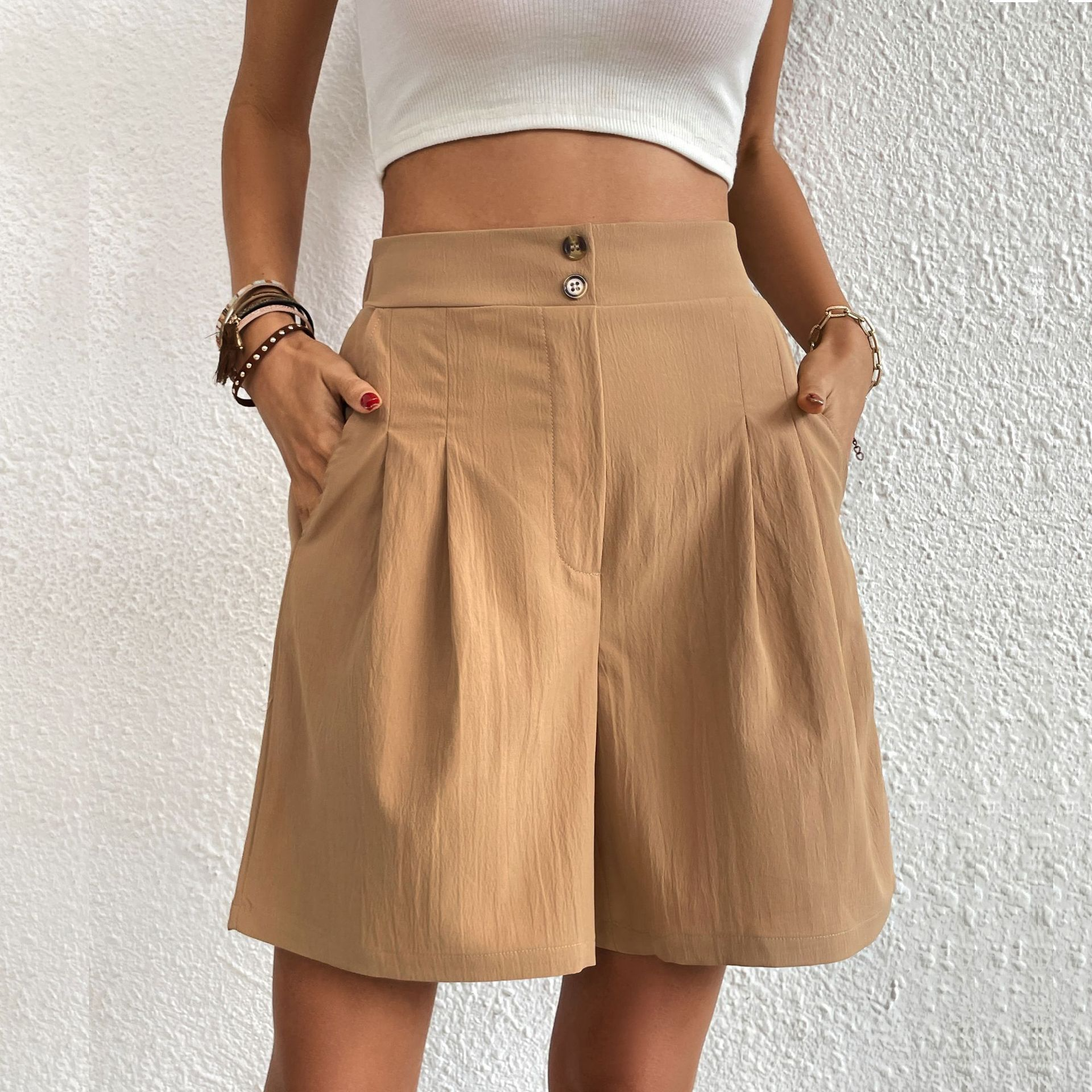 Variant image for Kvinnors Shorts Casual Design Mjuk Bomull Polyester-13