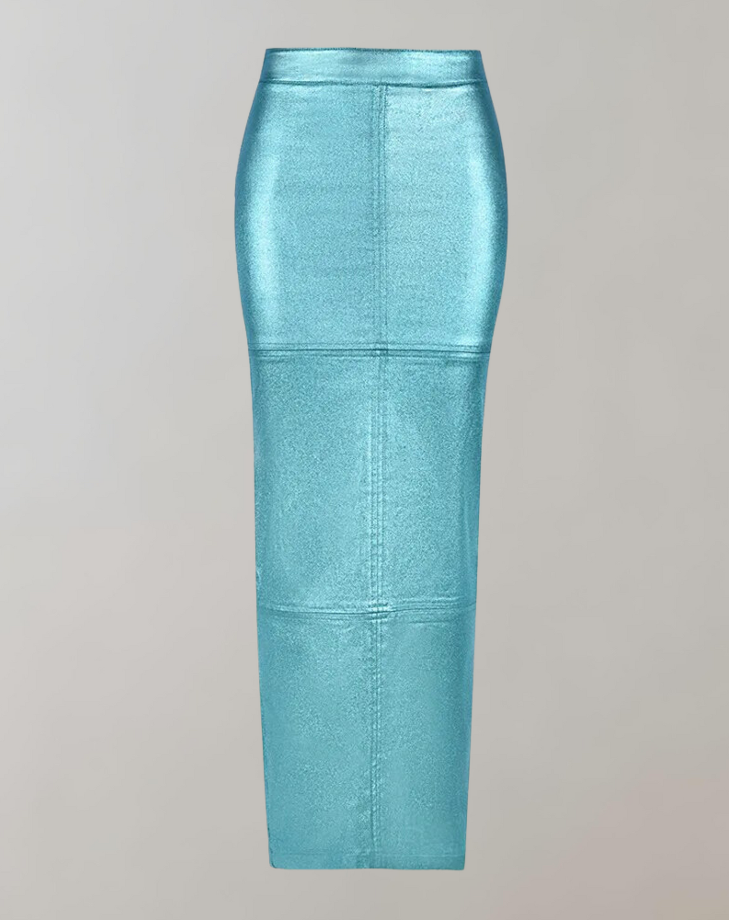 Variant image for Kvinnors Lång Kjol Hög Midja Metalliskt Tyg Maxi-2
