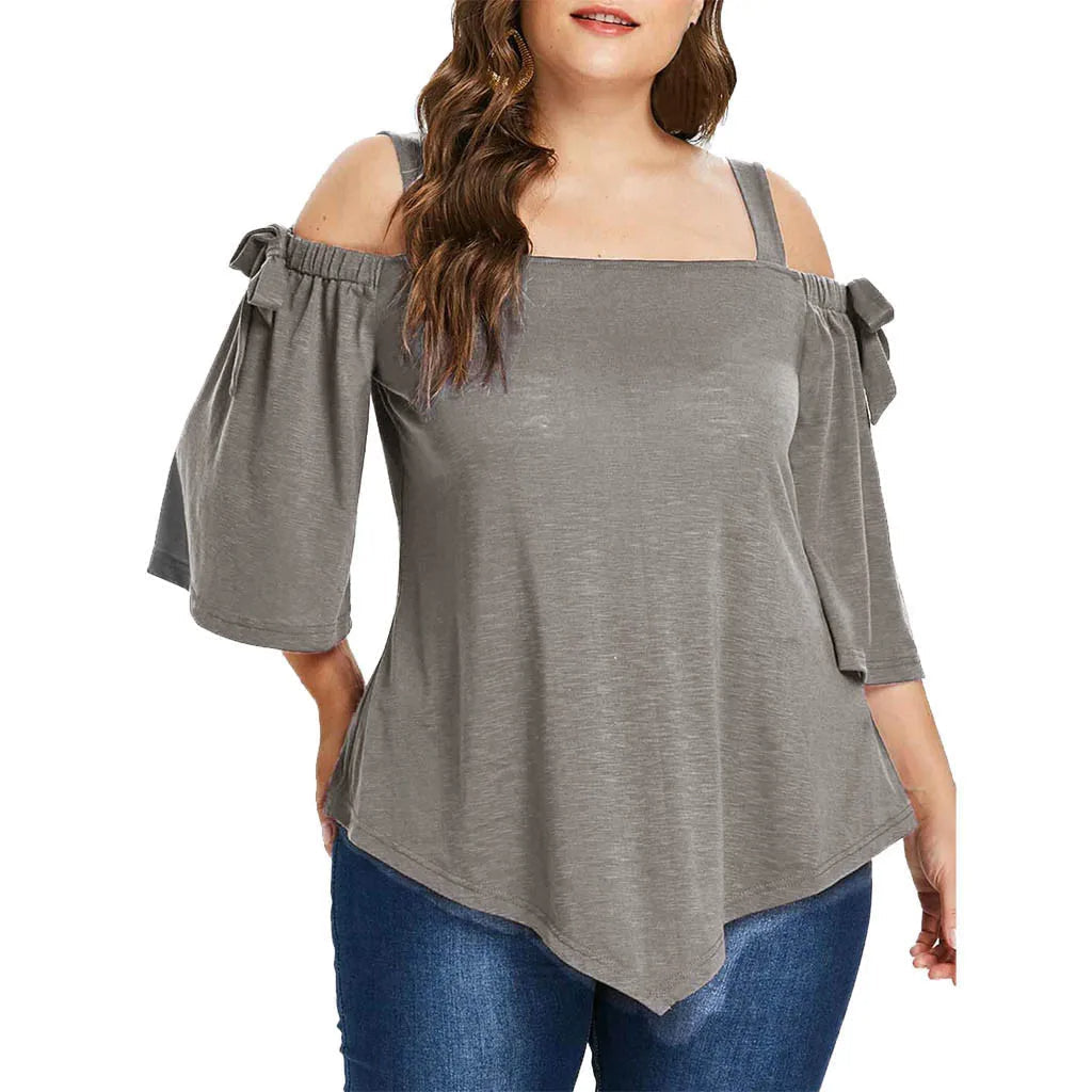 Variant image for Plus Size Klänning Trendig Bomull Bekväm-5